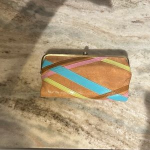 Lauren clutch wallet hobo pebbled leather